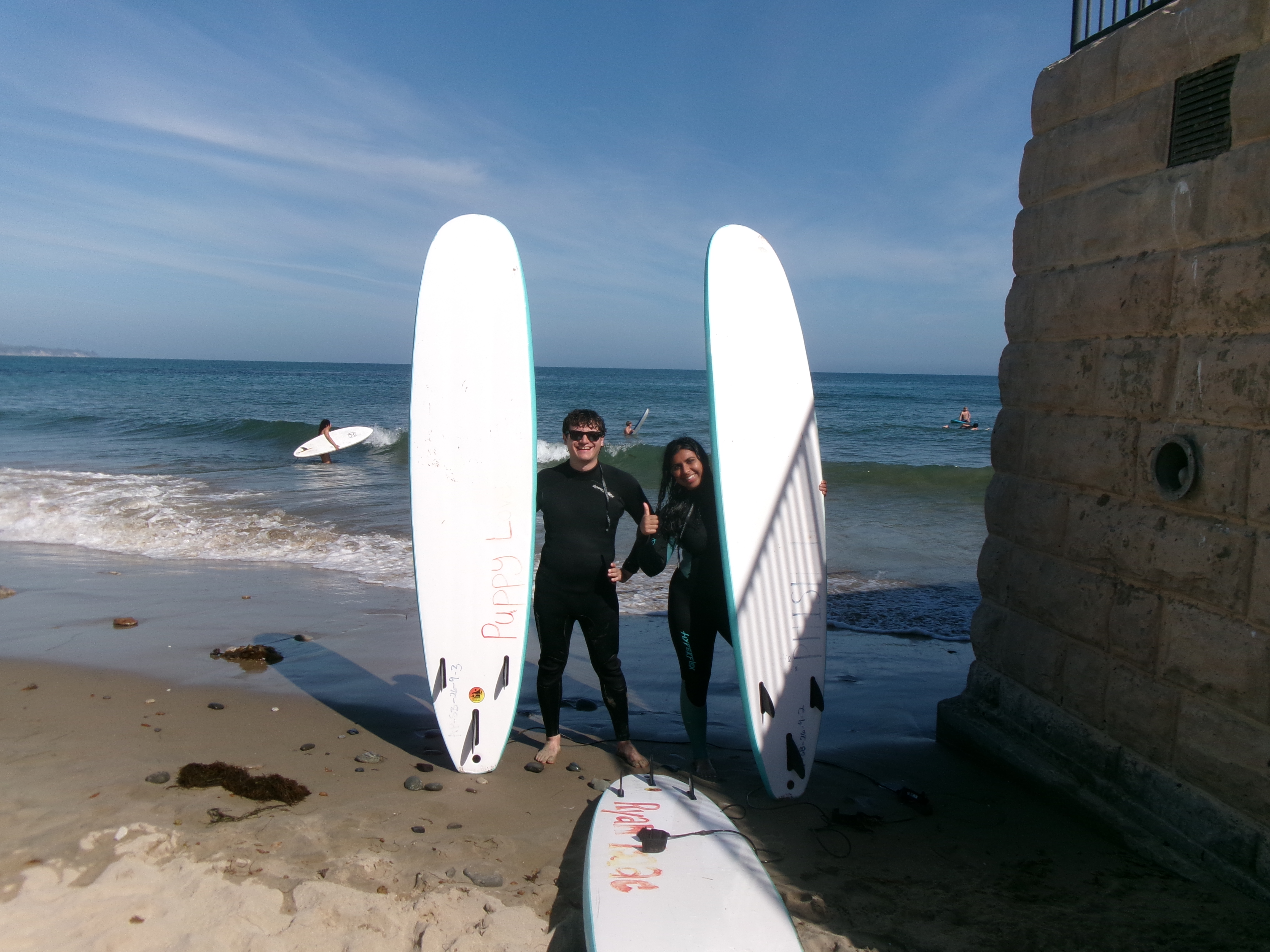 Surfing in Santa Barbara with Felix!